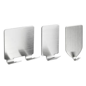 Ganchos de Pared Multifuncionales Ecológicos de Acero Inoxidable, Gancho <span class=keywords><strong>para</strong></span> Toallas y Batas, Colgador de Pared Autoadhesivo - Product Image 1
