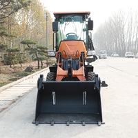 Pengiriman Gratis Euro5 CE EPA Backhoe Loader Excavator Traktor Backhoe Kecil Excavator 4wd Retroexcavadora Mini Backhoe Loader