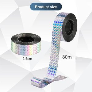 Cinta repelente <span class=keywords><strong>de</strong></span> pájaros <span class=keywords><strong>de</strong></span> 2,5 cm para Control <span class=keywords><strong>de</strong></span> aves <span class=keywords><strong>de</strong></span> plagas <span class=keywords><strong>de</strong></span> <span class=keywords><strong>frutas</strong></span> para jardín, cinta reflectante <span class=keywords><strong>de</strong></span> doble cara para asustar pájaros, Ideal para valla - Product Image 2