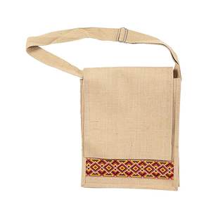 Sac à cosmétiques en jute élégant de qualité supérieure résistant à l'eau avec fermeture à la mode - Product Image 1