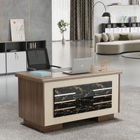 Table de bureau exécutive en contreplaqué Ekintop, design de mobilier de bureau