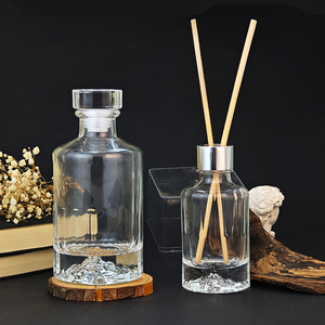 Biểu Tượng Tùy Chỉnh Rõ Ràng Chai Thủy Tinh 8.5oz17oz Nặng Dưới Rỗng Nhà Hương Thơm Khuếch Tán Chai Hoặc Whisky Chai Với Stopper - Product Image 6