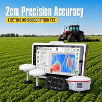 Système de nivellement de terrain GPS RTK haute précision 2 cm 2026 pour tracteur agricole avec double antenne satellite