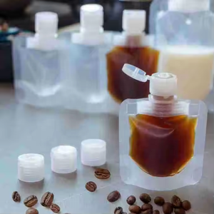 Cấp thực phẩm 50ml 30ml Túi nhỏ với rõ ràng hoặc mờ tự đứng lên <span class=keywords><strong>Spout</strong></span> túi cho sữa đậu nành sữa và cà phê gói - Product Image 4