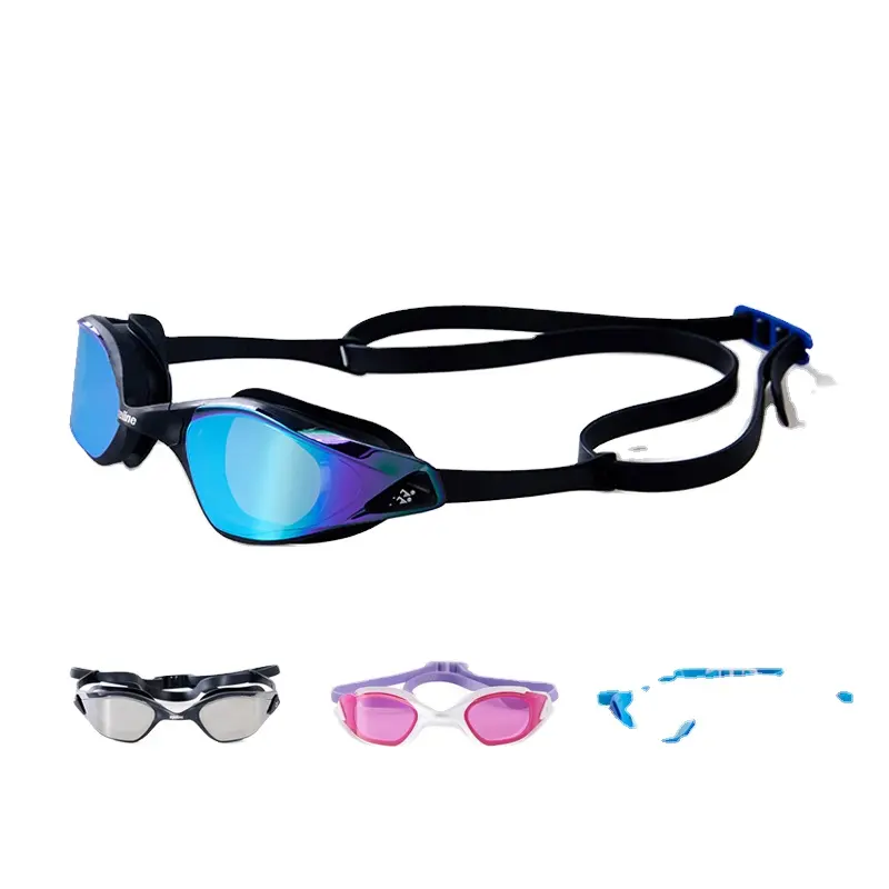 Professional Swimming Goggles Hd Anti-fog 100% Uv Adjustable Glasses Belt Swim Goggle Adult Waterproof Glasses