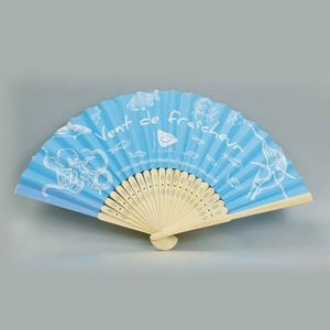 พัดไม้สำหรับตกแต่งลายลูกไม้สีทองผลิตภัณฑ์งานฝีมือจากไม้ไผ่ - Product Image 1