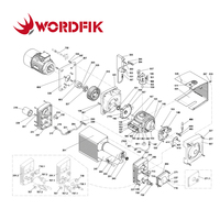 Kits d'entretien de la marque Wordfik, filtre à huile, séparateur de brouillard d'huile 56650054200 pour pompe à vide U5.70 U5.71 U5.100 U5.101