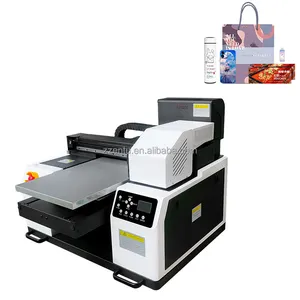 2023 vendita calda Desktop Digital Inkjet Uv Printing Machine rialzato testo goffratura vernice lucida multifunzionale Uv Led Printer