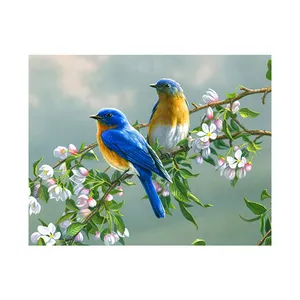 New Product on the market 5D Diamond Painting Blue Bird by symbol point diamond DIY crafts living room decoration