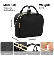 Sacs de toilette cosmétiques imperméables personnalisés Haoran, grandes trousses de maquillage, trousse de maquillage, bolsas de maquillaje en gros