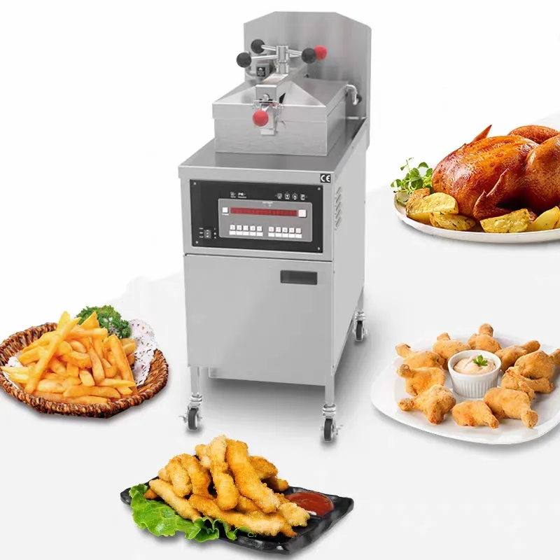 KFCファーストフードレストランキッチン機器フライドポテトマシンヘニーペニー圧力フライヤー焼きフライドチキン機器