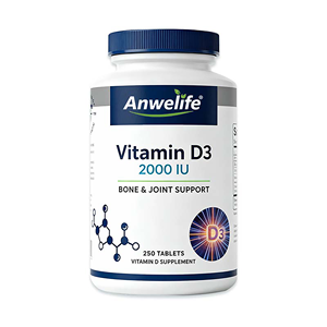 Complément alimentaire de vitamine D3 et de <span class=keywords><strong>calcium</strong></span> HALAL OEM, soutien de la santé osseuse et de l'immunité, comprimés de vitamine D3 - Product Image 1
