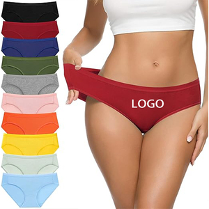 Wholesale Solid Color Modal Bamboo Briefs Cotton Breathable Ice Silk Sports Plus Size Seamless Knickers Women Panties