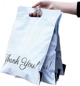 XC-BIO Customized 100% <b>Compostable</b> Biodegradable & Eco-Friendly PLA+PBAT Mailing <b>Bags</b> Handle Custom Logo for Clothing Packaging - Product Image 2