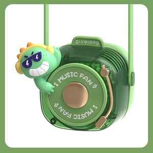 Mini ventilador de cuello colgante portátil de dibujos animados para niños y estudiantes, Enfriador de aire Personal de 3 velocidades, ventiladores eléctricos, ventilador portátil sin aspas - Product Image 4