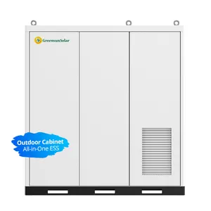 Outdoor Cabinet 200kwh 500kwh LiFePo4 Battery All In One Lithium Ion Battery Solar System For ESS BESS HESS