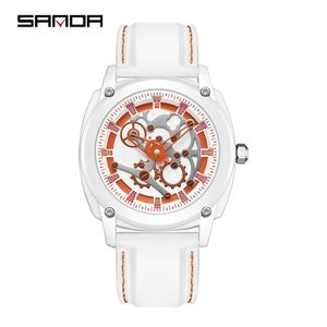 Reloj de Pulsera Deportivo Unisex de Moda Sanda 3235, Correa de TPU, Cuarzo, Cronógrafo, Resistente al Agua, para Hombre, Relojes - Product Image 6