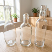 Bouteilles de vin en verre transparent miniatures de 50 ml et 100 ml |   Petites bouteilles vides pour spiritueux avec bouchons en liège pour échantillons de whisky
