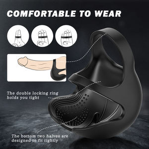 S-Hande Hot Sell Zachte Siliconen <span class=keywords><strong>Cock</strong></span> <span class=keywords><strong>Ring</strong></span> Oplaadbare Penisring Vertraagde Ejaculatiering Seks Toy voor Mannen - Product Image 3