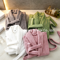 Peignoir unisexe confortable, thermique, respirant, en coton épais 100% éponge, pour spa/hôtel ou maison