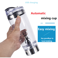 Électrique USB En Acier Inoxydable 20 Oz Bouteille de Secoueur de Protéine Avec Le Stockage De Poudre