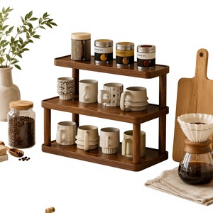 Natural Wood Cup Holder Rack Mug <b>Tree</b> Organizer for Home Kitchen Storage Modern Wooden Coffee Mug <b>Stand</b> Cup Rack Holder - Product Image 6