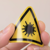 Étiquettes autocollantes en PVC mat imprimées en couleur, plaques signalétiques rigides en plastique brillant et étanches pour panneaux d'avertissement de machines