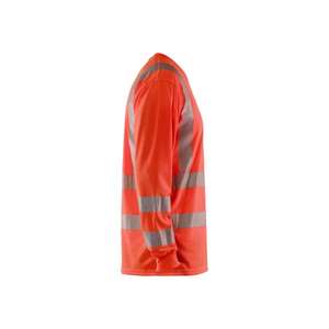 BLAKLADER - 338510135500L T-shirt manches longues UV haute visibilité Rouge-EAN 7330509524084 HI-VIS WORKWEAR - Product Image 4
