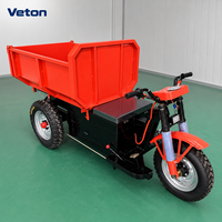 Chariot de manutention électrique à trois roues télécommandé pour les chantiers de construction, équipement de transport industriel