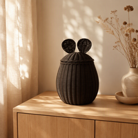 Paniers en rotin pas chers pour la décoration de la chambre d'enfant, paniers faits à la main en différentes formes d'animaux, décoration multifonctionnelle pour la maison