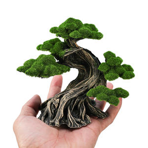 Bể cá cảnh quan trang trí-Trung Quốc Zen-phong cách thực tế chào đón bức tượng cây thông-Cây rêu Brazil - Product Image 3