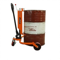 En stock – Nouveau chariot manuel en acier pour fûts d'huile avec roues pivotantes, ouverture de 630 mm pour le chargement/déchargement de fûts – Vente en gros