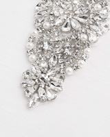 Patch Applique en Strass Cristal avec Perles Perlées Embellissements DIY Appliques de Couture pour Robe, Coiffes, Jarretières, Chaussures