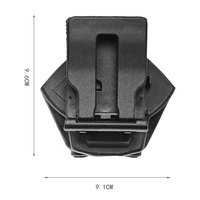 Support de manchon tactique rotatif à 360 degrés, accessoires de ceinture de travail robustes et résistants à l'usure