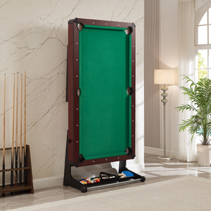 Table de <span class=keywords><strong>billard</strong></span> pliable 3 en 1 en bois massif de haute qualité, portable et amovible, pour l'intérieur, 6 pieds, pour la famille - Product Image 6