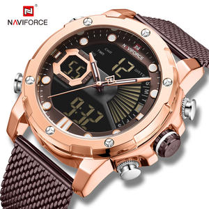<span class=keywords><strong>NAVIFORCE</strong></span> <span class=keywords><strong>9172</strong></span> de acero inoxidable de deporte para hombre de lujo reloj analógico digital Relojes hombres - Product Image 5