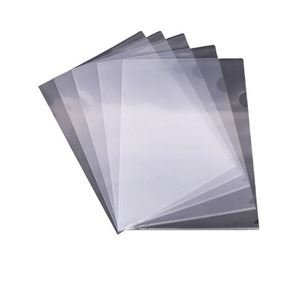 Factory Direct A4 Size L-Shape <b>Document</b> <b>Holder</b> Clear PP Sheet Protector With Logo Printed PVC Folder Pattern - Product Image 1