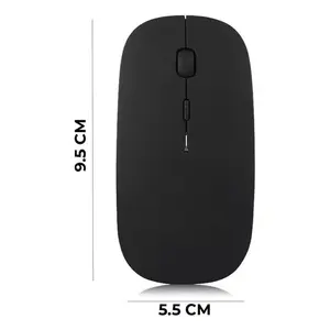 Silent <b>Wireless</b> Rechargeable Optical <b>Mouse</b> With Bluetooth <b>For</b> <b>Laptop</b> Right Hand 3 Buttons EGTMA WXMO09 - Product Image 3