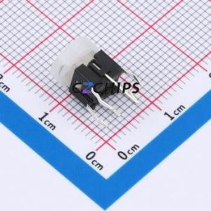 TSL06121-083B830BF-1C01-002E Tactile Switch Through hole Component (THT) Switch Single Pole Single Throw Round Button 2.5N 6mm - Product Image 2