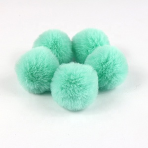 Boule de fourrure artificielle Rex Rabbit de petite taille, 4 cm (1,5 pouce), vente directe d'usine, pour pendentifs décoratifs DIY - Product Image 4