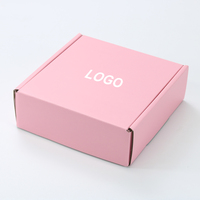 Vente en gros impression personnalisée rose 50 boîtes d'envoi postal d'abonnement emballage cadeau boîtes d'expédition en carton