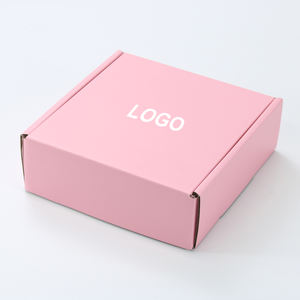 批发定制印花粉色50订阅邮件盒邮寄礼品包装纸板邮件盒 - Product Image 2