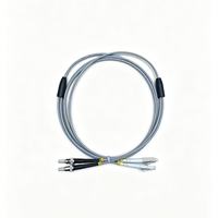 Cordon de brassage fibre optique blindé duplex multimode OM3 de qualité télécoms Elite, sélectionnable LC SC ST FC