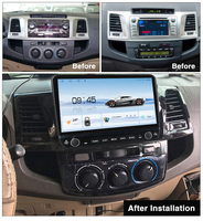 Radio Mobil Android Car-play untuk Mobil Toyota Fortuner Hilux 2004-2014 Head Unit 10 INCH GPS Navigasi Multimedia Pemutar Radio Mobil