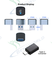 Adaptador Carplay/Android Auto al por Mayor OEM ODM, Dongle USB de Diseño Mini, Sin Cables, Sin Necesidad de Aplicación, 2 en 1, Instalación Fácil y Rápida