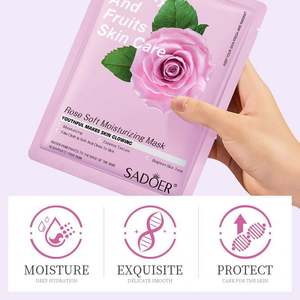 <span class=keywords><strong>Mascarilla</strong></span> hidratante coreana con extracto <span class=keywords><strong>de</strong></span> fruta, máscara Facial con vitamina c, hoja personalizada - Product Image 5
