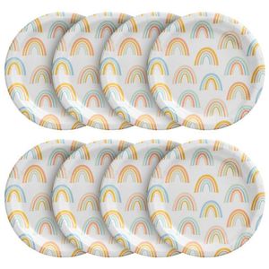 Damai Custom <b>Rainbow</b> Paper Plate for Kid Birthday Custom Paper Plate Manufacturer Colorful <b>Rainbow</b> Paper Plate - Product Image 4