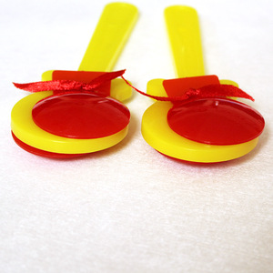 Instrumento de Percusión Orff al por Mayor, Castañeta de Plástico Portátil, Aplaudidor de Mano, Juguete Educativo de Percusión para Niños, Material Didáctico - Product Image 6