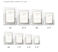 Bingkai Foto YESCOM Personalized Silver Gold Hd Printing Picture Glitter Glass 8x10 dengan Stand