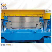 Machine automatique portative de formage de tôles à joint debout pour tuiles de toiture colorées, contrôlée par PLC, avec moteur et engrenages, vente directe usine